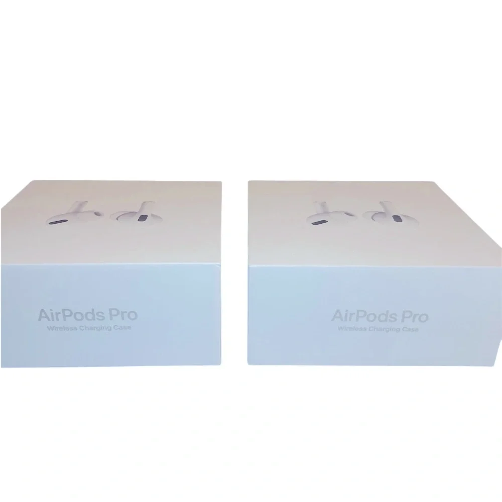 EMPTY BOXES ONLY—White Wireless Apple Earbuds AirPods Pro.